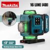 YEVOLT Laser Level Green Beam 4-Plane 16-Line Self-leveling 360 3D Ground-Hugging Horizontal & Vertical Tile Measuring Tools