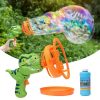 Bubble Gun Bubble Machine Dinosaur Bubble Machine Toys Suitable for Children and Toddlers Bubble Gun Party Gifts Birthday