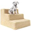 8 FT Portable Bi-Fold Folding Pet Ramp and Cat Safety Ladder Replacement for Large Dogs Cars, Trucks, SUVs, Doorstep or Bed