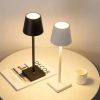 LED Desk Lamp Usb Rechargeable Table Lamp Wireless Touch 3 Color Desktop Night Light Bar Restaurant Creative Ambient Light Decor