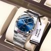POEDAGAR Luxury Watches For Men Stainless Steel Waterproof Luminous Man Watch Date Week Fashion Casual Men's Quartz Watch Reloj
