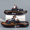 Fashion Men's Women's Sandals Anti-Slip Wear-Resistant EVA Thick Sole Comfortable Home Slippers Bathroom Bath Flip-Flops