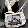 New Disney Mickey Pluto Cartoon Women's Large Capacity Canvas Bag Fashionable and Versatile Travel Shoulder Bag