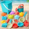 Children's beach toy set, play with sand, digging tools, beach bucket, perfect summer gift for children, random colors and style