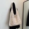 Beach Bag For Women Large Capacity Knitted Bag Aesthetic Shoulder Bag Cute Handbag Grocery Shopping Bag Leisure Fashion Date Bag