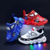 Kids' Waterproof Leather Fashion Sneakers Boy and Girl Cute Sports Shoes Children's Street Casual Walking Shoes - Yellow