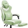 Gaming Recliner Adjustable Massage Gaming Chair with Cup Holder Footrest Ergonomic Single Sofa Living Room Home Theater Seating