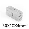 30x10x4mm square Fridge Magnets N35 Neodymium magnetic 30*10*4mm block rare earth Magnet NdFeB Powerful 30*10*4mm
