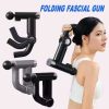 Deep Tissue Massage Gun USB Rechargeable Portable Full Body Muscle Massage 4-speed Adjustable Fascia Gun Pink and Black