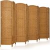 Room Divider 360 Portable Wall Partition, Folding Panels, Large Freestanding Divider, Locking Wheels, Temporary Room Separator