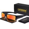 CATERSIDE Man Sports Polarized Sunglasses Large Frame Fashion Outdoor UV Resistant Sun Glasses Women Driving Fishing Eyewear