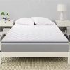 4 Inch 7-Zone Queen Memory Foam Mattress Topper, Cooling Gel Mattress Topper with Airflow Channels, CertiPUR-US Certified Egg Cr