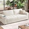 LED Sectional Couches for Living Room, Modular Sectional Sofa Set , Oversized U Shaped Sofa Couch with Auto Sensor RGB Lights