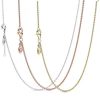 925 sterling silver women's jewelry rose gold necklace can be designed with original charm pendant necklace DlY  jewelry gift