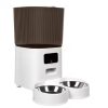 Automatic Cat Feeder & Water Dispenser with Gravity Food Storage Container for Cats and Dogs