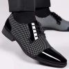 High Quality Social Shoes Men British business Men's Formal Shoes Plus Size Nightclub Pointed Block Black Casual leather Shoes