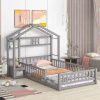 Twin Bed Frames with Headboard,Heavy Duty Metal Platform Under Bed Storage Space Easy Assembly ,for children