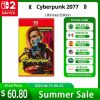 Nintendo Switch 2 Cyberpunk 2077 Ultimate Edition Games Deals 100% Official Physical Game Card Action Genre Game for Switch 2