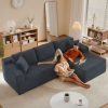 PU Leather Manual Recliner Chair Single Recliner Sofa with Comfortable Armrest for Living Room