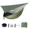 Nylon Mesh Hammock Single Person Hanging Sleeping Bed Swing Outdoor Camping Essentials Hammocks For Outside