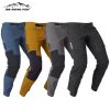 New Double Zipper Metal Style Motocross Moto Trousers Men For Woman Outdoor Riding Jeans With Protective Gear Motorcycle Pants