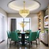 Modern Led Chandeliers Villa Living Bedroom restaurant Wrought Iron Ceiling Chandelier Home Indoor Lighting Decor Pendant Lights