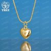 ALITREE 18K Gold Heart Pendant Necklace For Women necklaces Fashion Party Birthday Wedding Christmas Charm Fine Jewelry Gift