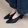 Women's Mary Jane Flats with Bowknot Detail & Adjustable Ankle Strap - Glossy Finish Low Block Heel Casual