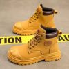 Martin Men's Boots Trendy British Style High Top Casual Mid Calf Versatile Boots For Motorcycle Breathable Autumn New Arrival