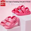 Lucyever 2024 Soft Sole Eva Slippers for Women Lightweight Non Slip Home Slippers Woman Summer Thick Platform Beach Flip Flops