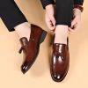 New 2024 Handmade Leather Men Shoes Design Fashion Sneakers Slip On Loafers Summer Mesh Breathable Casual Shoes Men Driving Flat
