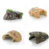 1PC Aquarium Fish Tank Decor Volcano Shape Air Bubble Stone Oxygen Pump Decoration Hiding Fish Cave Resin Ornaments