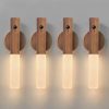 Retro Wood Wall Lamp E27 220V 110V Vintage Sconce Wall Light Fixture Bedside Retro Lamp Indoor Home Decor Bedroom Lights