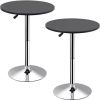 Tribesigns L-Shaped Home Bar Unit, 3 Tier Liquor Bar Table with Storage Shelves and Wine Glasses Holder