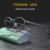 New Ultralight Rubber Titanium Alloy TR90 Myopia Glasses Retro Round Optical Prescription Eyeglasses Frame Men And Women Eyewear