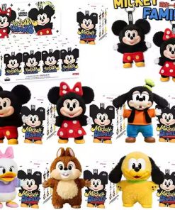 Pop Mart Mickey Family Cute Together Keychain Series Blind Box Vinyl Doll Anime Figure Decoration Collection Kid Gift