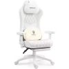 Ergonomic Office Chair With Footrest Lumbar Cushion Bluetooth Speaker 2-Point Massage Height Adjustable Gaming Racing Chair Sofa