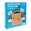 Wooden Montessori Arithmetic Math Board for Preschool Training and Learning Multiplication for Ages Seven to Fourteen